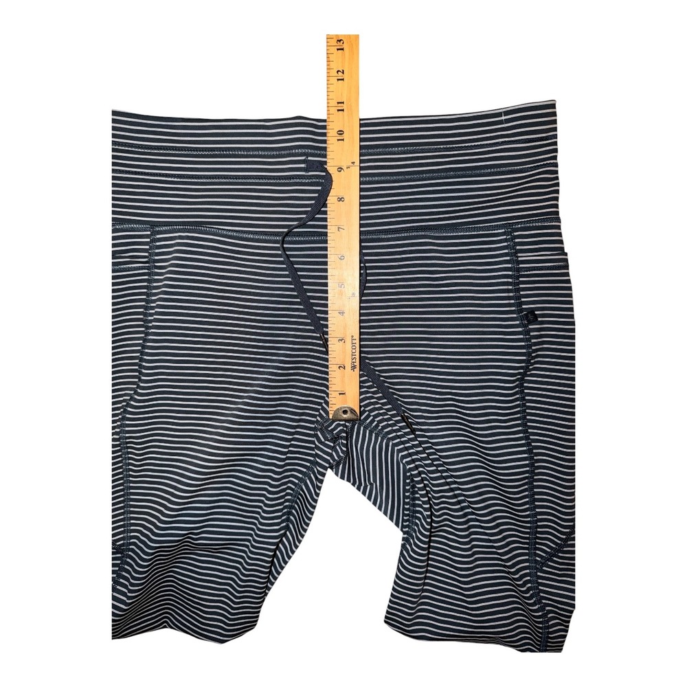 Halara Blue/White Striped Yoga Leggings, XL - Picture 10 of 11
